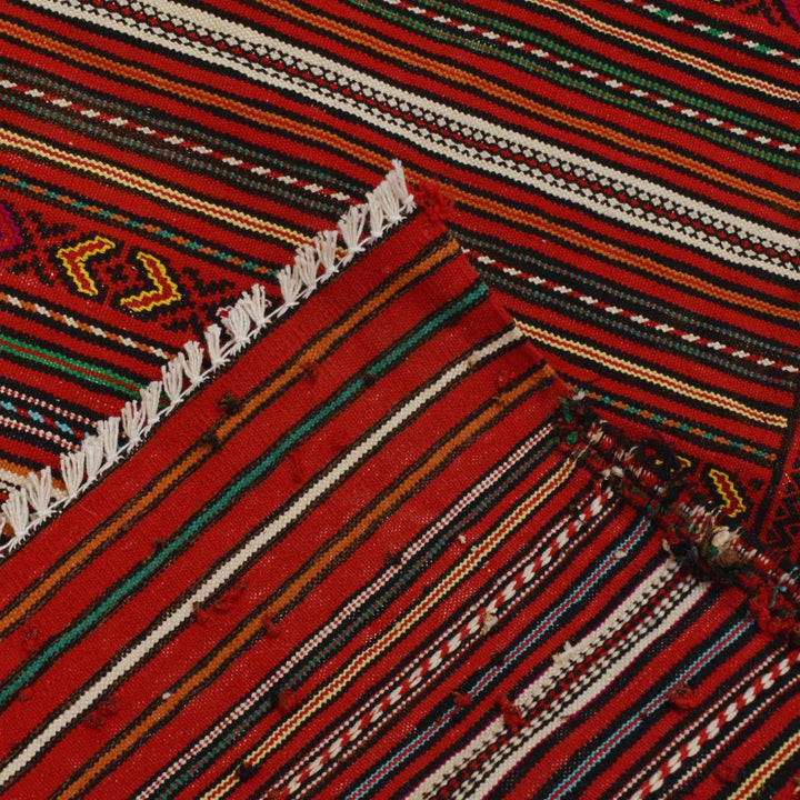 Afghan Kilim Rug 4' 9" x 6' 3" Flat-Weave | No. AL26576
