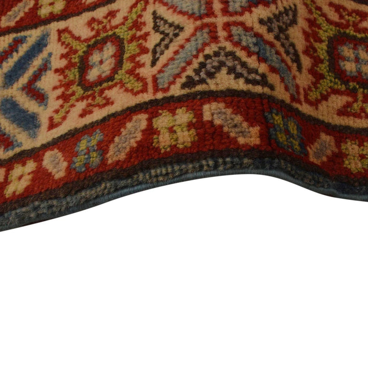 Blue Afghan Kazak Rug 2' 9" x 4' 0" Hand-Knotted | No. AL26634