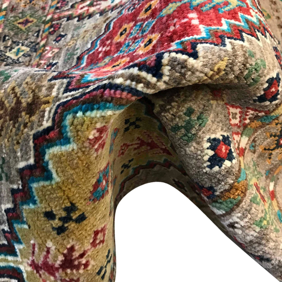 Afghan Gabbeh Rug 5' 7" x 8' 10" Hand-Knotted | No. AL26645