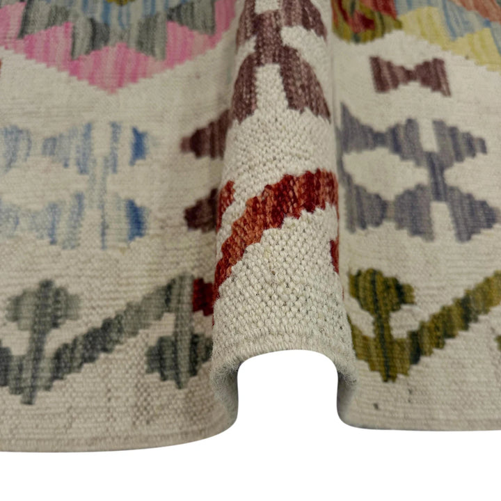 Afghan Vegetable Kilim Rug 2' 9" x 9' 7" Flat-Weave | No. AL266632