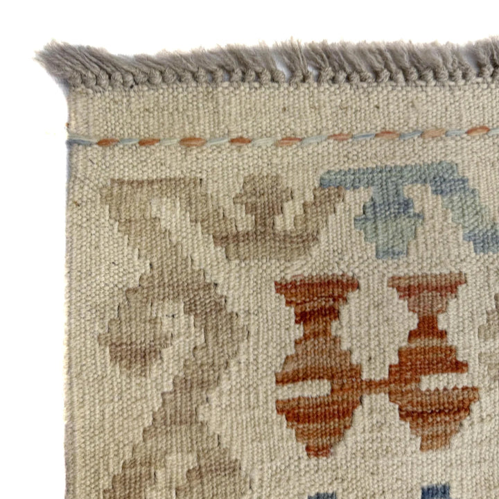 Afghan Vegetable Kilim Rug 8' 5" x 9' 9" Flat-Weave | No. AL268259