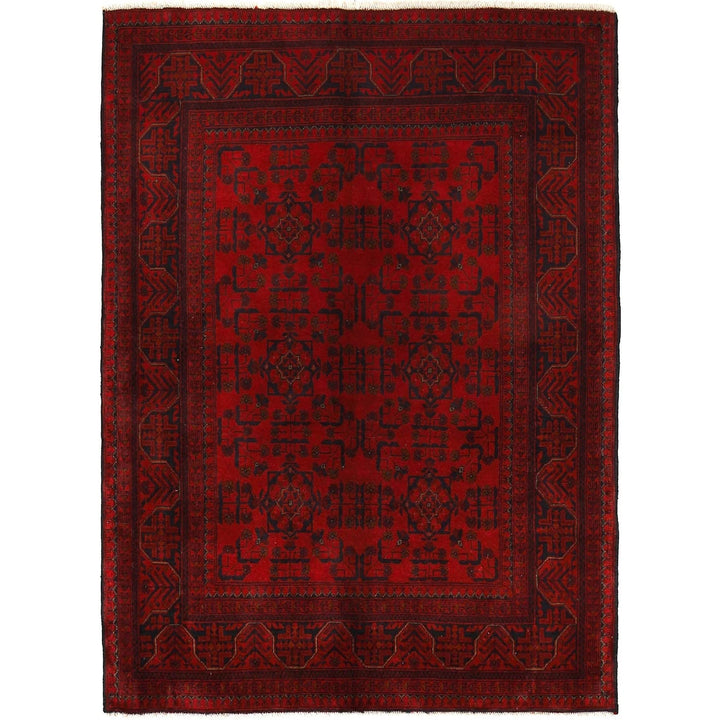 Afghan Khal Mohammadi Rug 4' 10" x 6' 6" Hand-Knotted | No. AL26867
