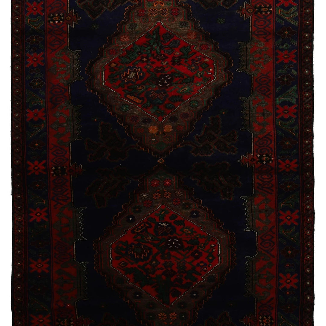 Afghan Baluchi Rug 4' 3" x 6' 7" Hand-Knotted | No. AL27090