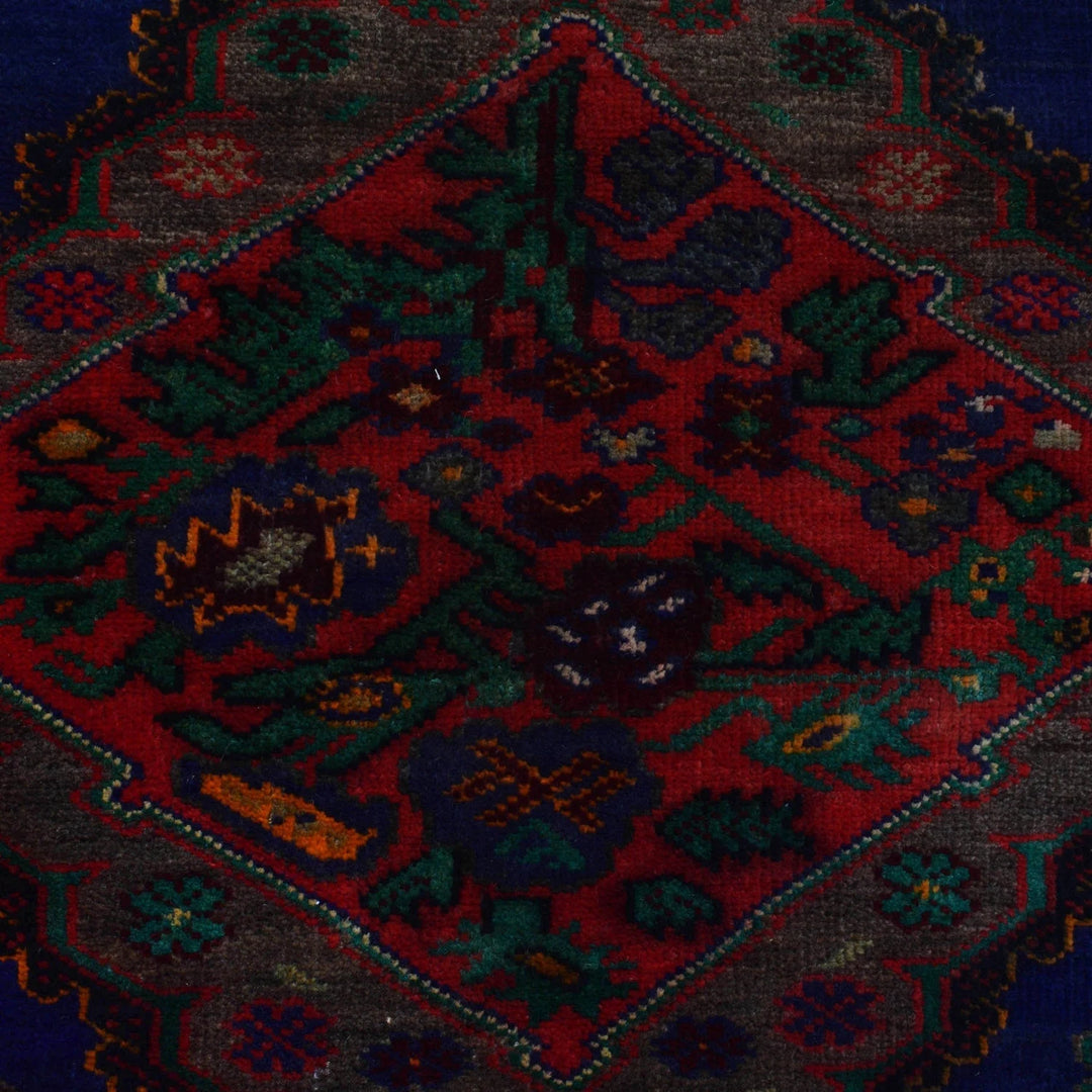 Afghan Baluchi Rug 4' 3" x 6' 7" Hand-Knotted | No. AL27090