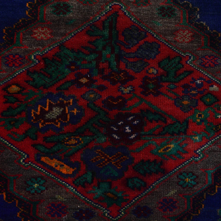 Afghan Baluchi Rug 4' 3" x 6' 7" Hand-Knotted | No. AL27090