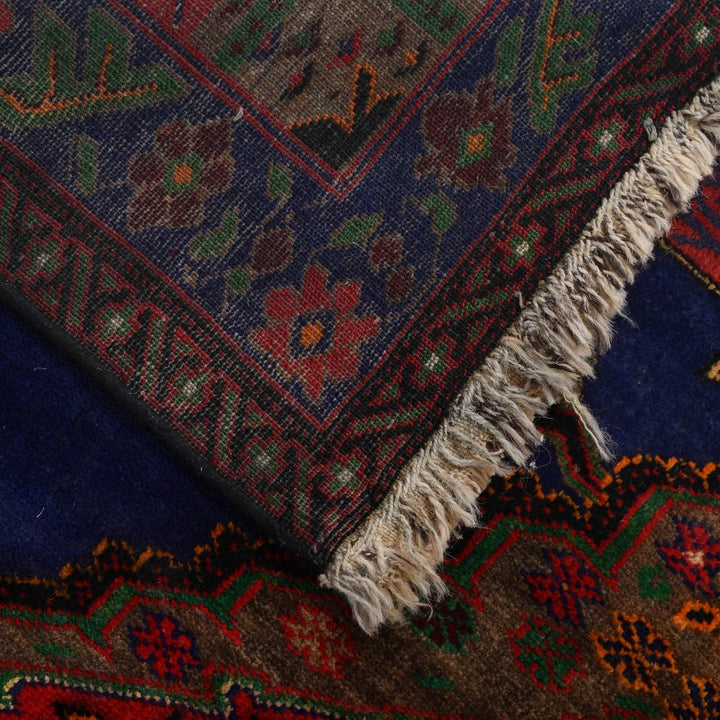 Afghan Baluchi Rug 4' 3" x 6' 7" Hand-Knotted | No. AL27090