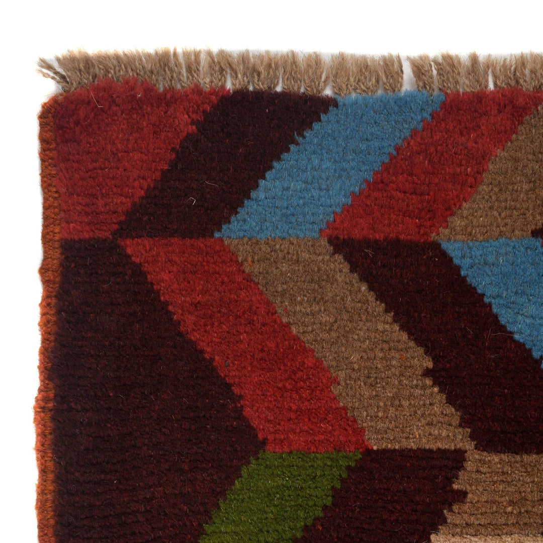 Afghan Baluchi Rug 3' 9" x 5' 11" Hand-Knotted | No. AL27160