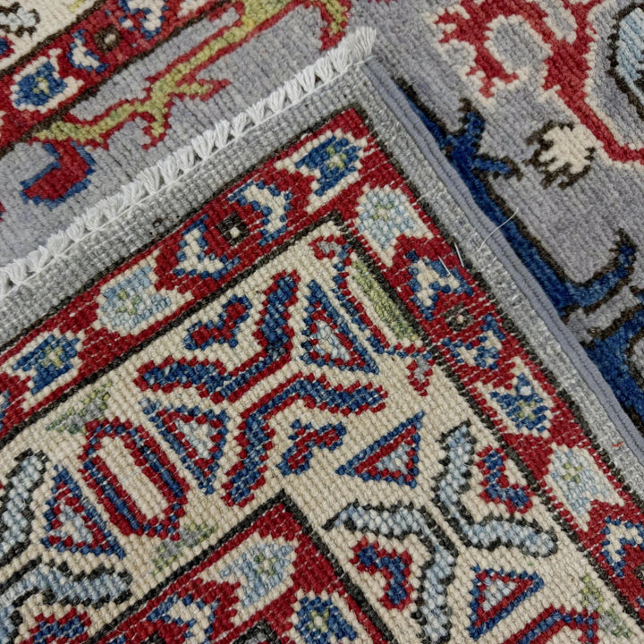 Afghan Kazak Rug 2' 7" x 6' 5" Hand-Knotted | No. AL27177