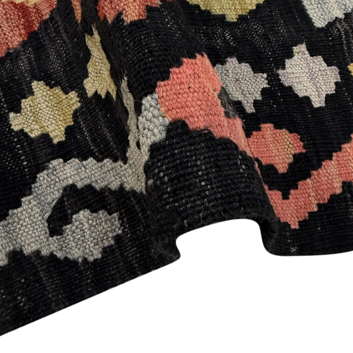 Afghan Vegetable Kilim Rug 2' 4" x 4' 7" Flat-Weave | No. AL272014