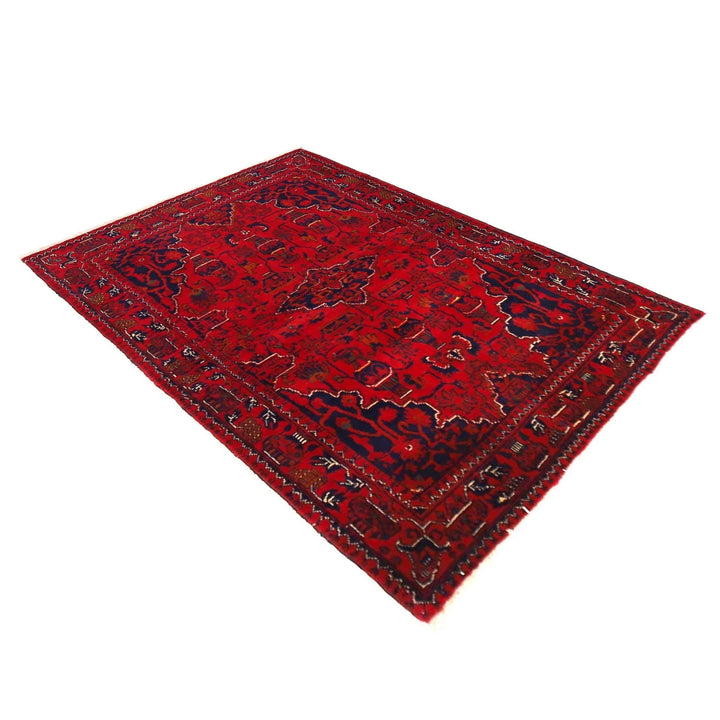 Afghan Khal Mohammadi Rug 3' 5" x 4' 11" Hand-Knotted | No. AL27284