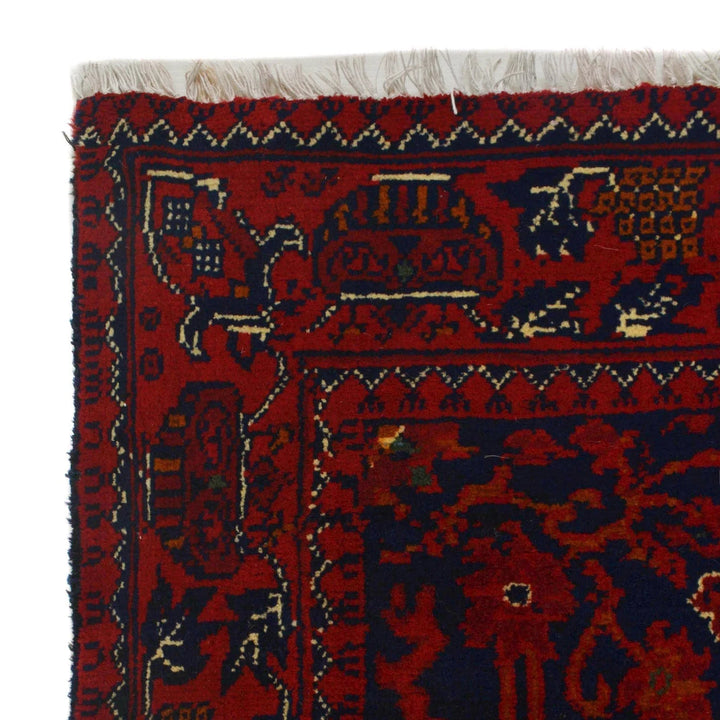 Afghan Khal Mohammadi Rug 3' 5" x 4' 11" Hand-Knotted | No. AL27284