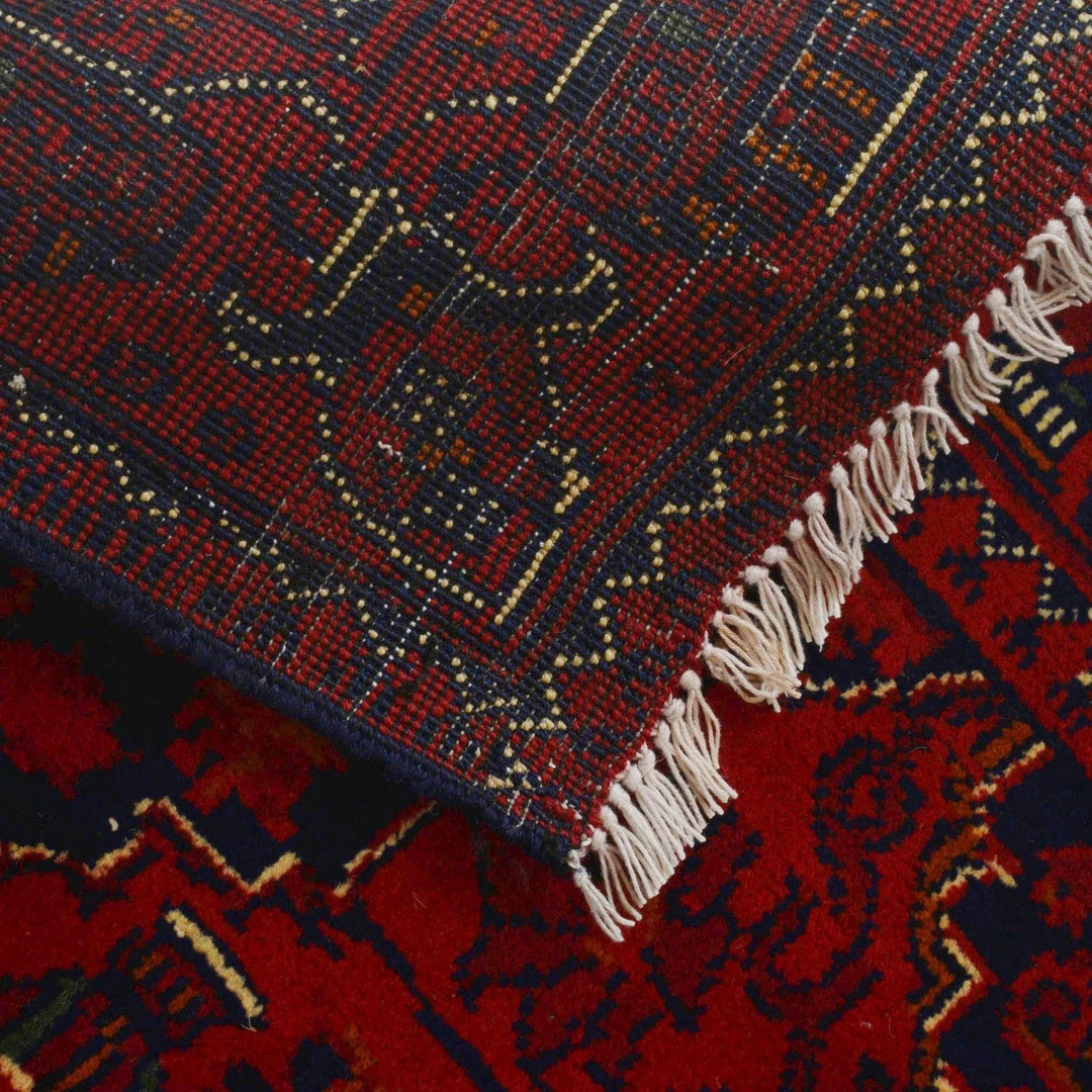 Afghan Khal Mohammadi Rug 3' 5" x 4' 11" Hand-Knotted | No. AL27284