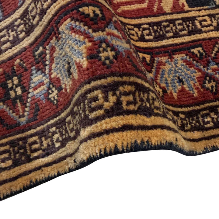 Multicolor Afghan Tribal Rug 2'8" x 3'8" Hand-Knotted | No. AL27288