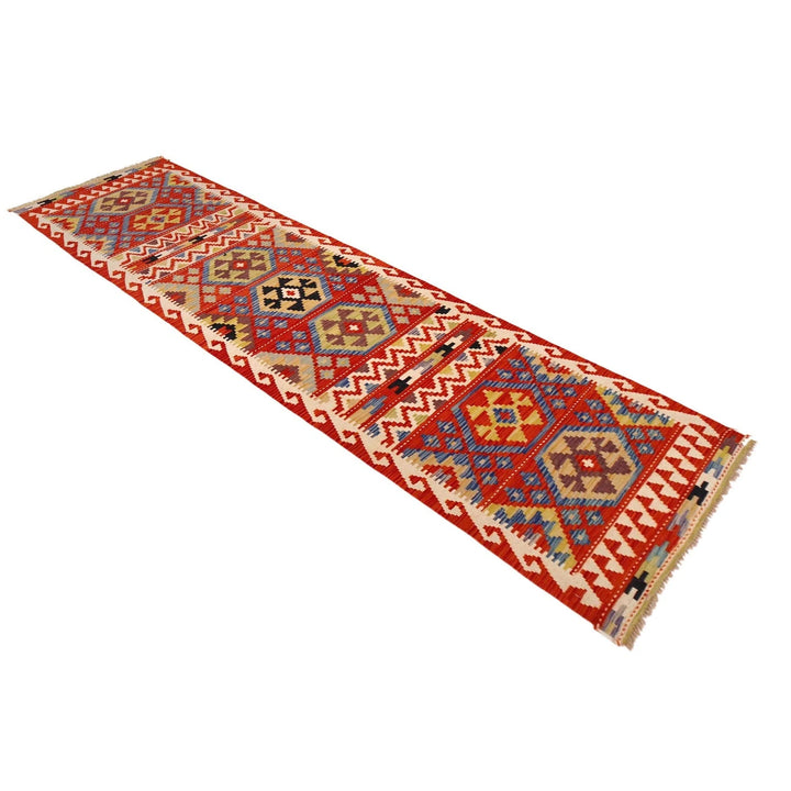Afghan Kilim Rug 2' 6" x 9' 8" Flat-Weave | No. AL27500