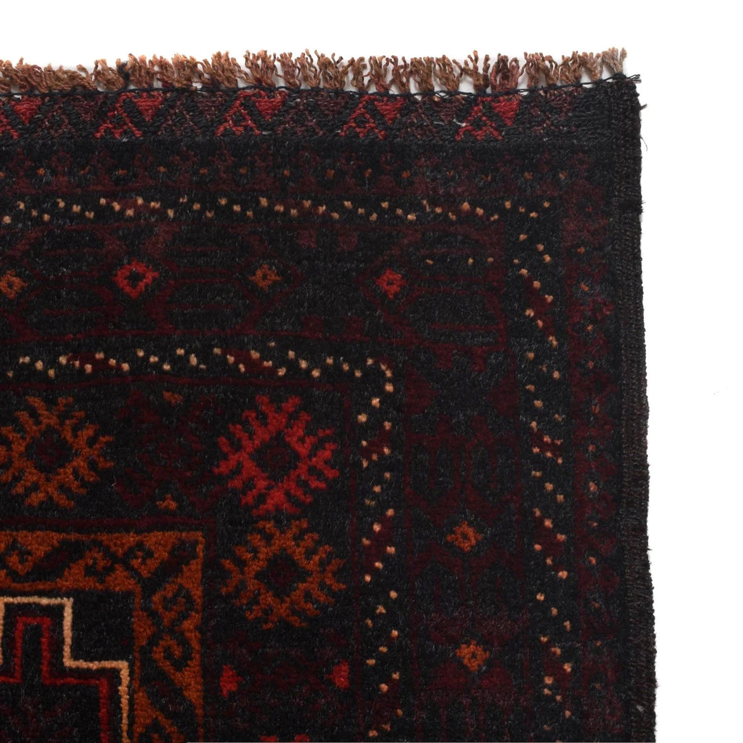 Afghan Baluchi Rug 4' 0" x 6' 3" Hand-Knotted | No. AL27809