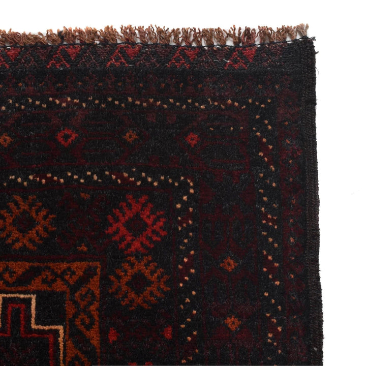 Afghan Baluchi Rug 4' 0" x 6' 3" Hand-Knotted | No. AL27809
