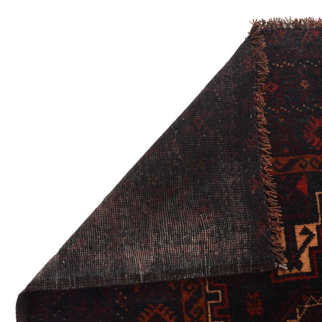 Afghan Baluchi Rug 4' 0" x 6' 3" Hand-Knotted | No. AL27809