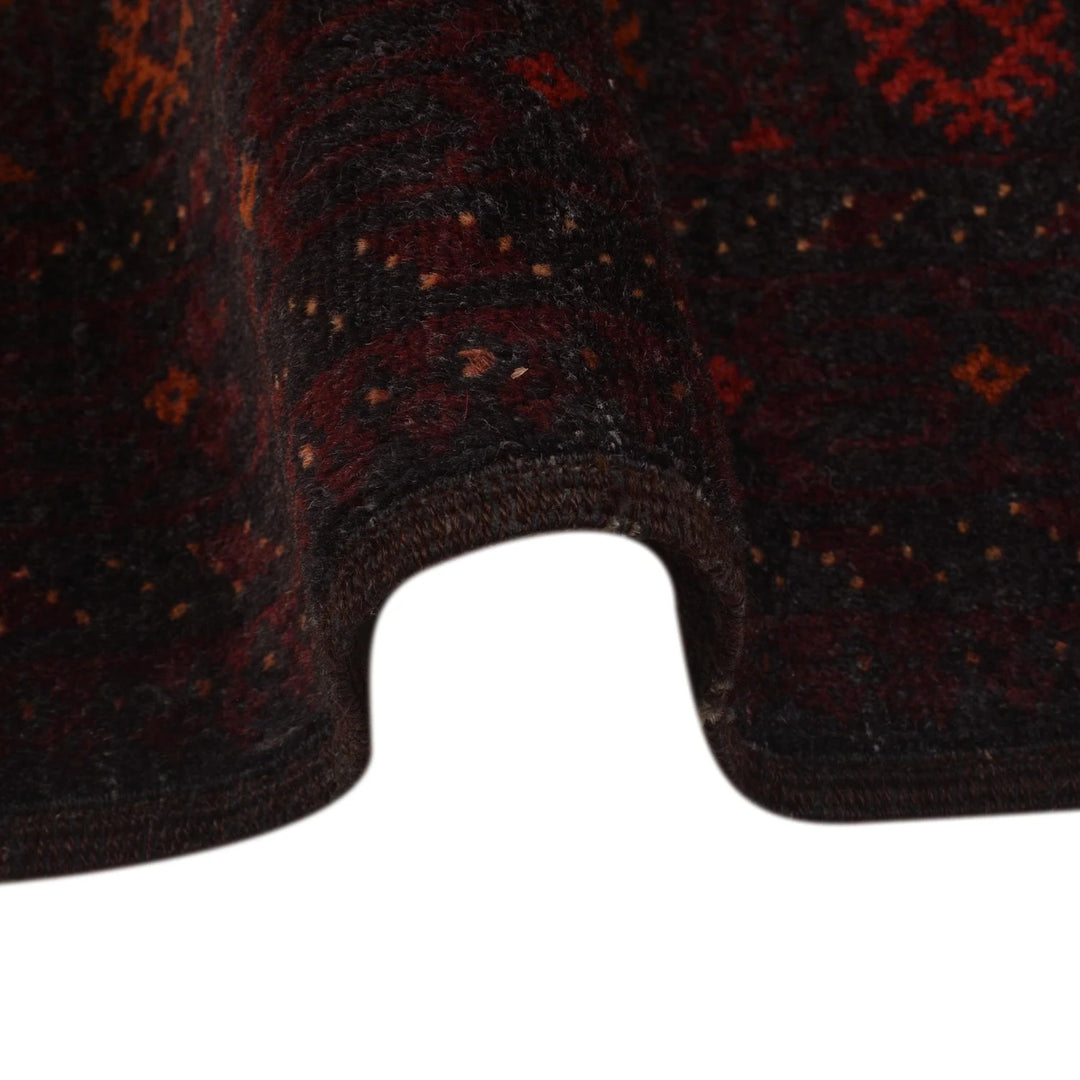 Afghan Baluchi Rug 4' 0" x 6' 3" Hand-Knotted | No. AL27809
