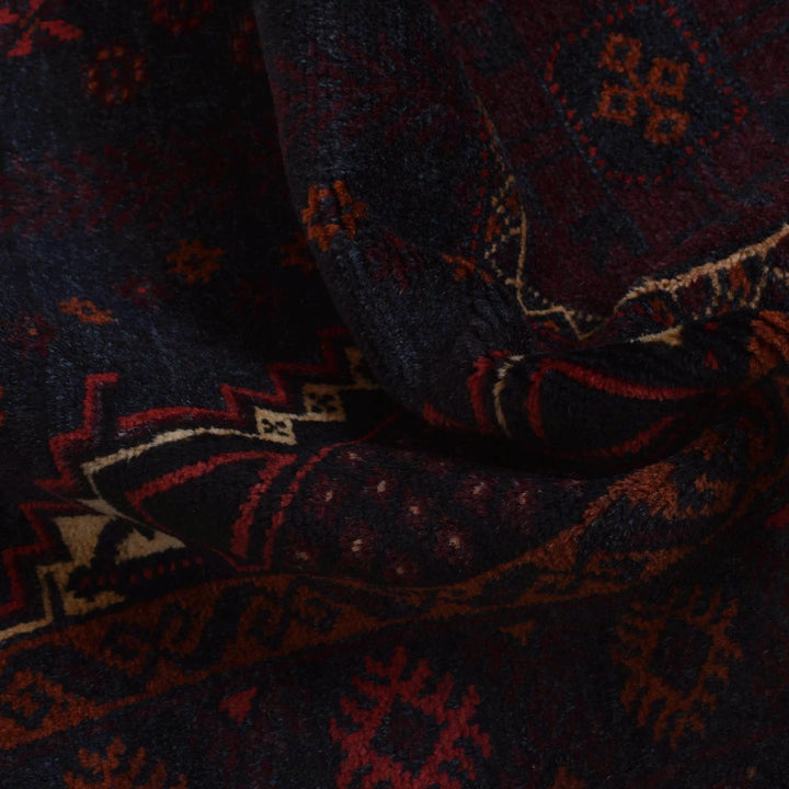 Afghan Baluchi Rug 4' 0" x 6' 3" Hand-Knotted | No. AL27809