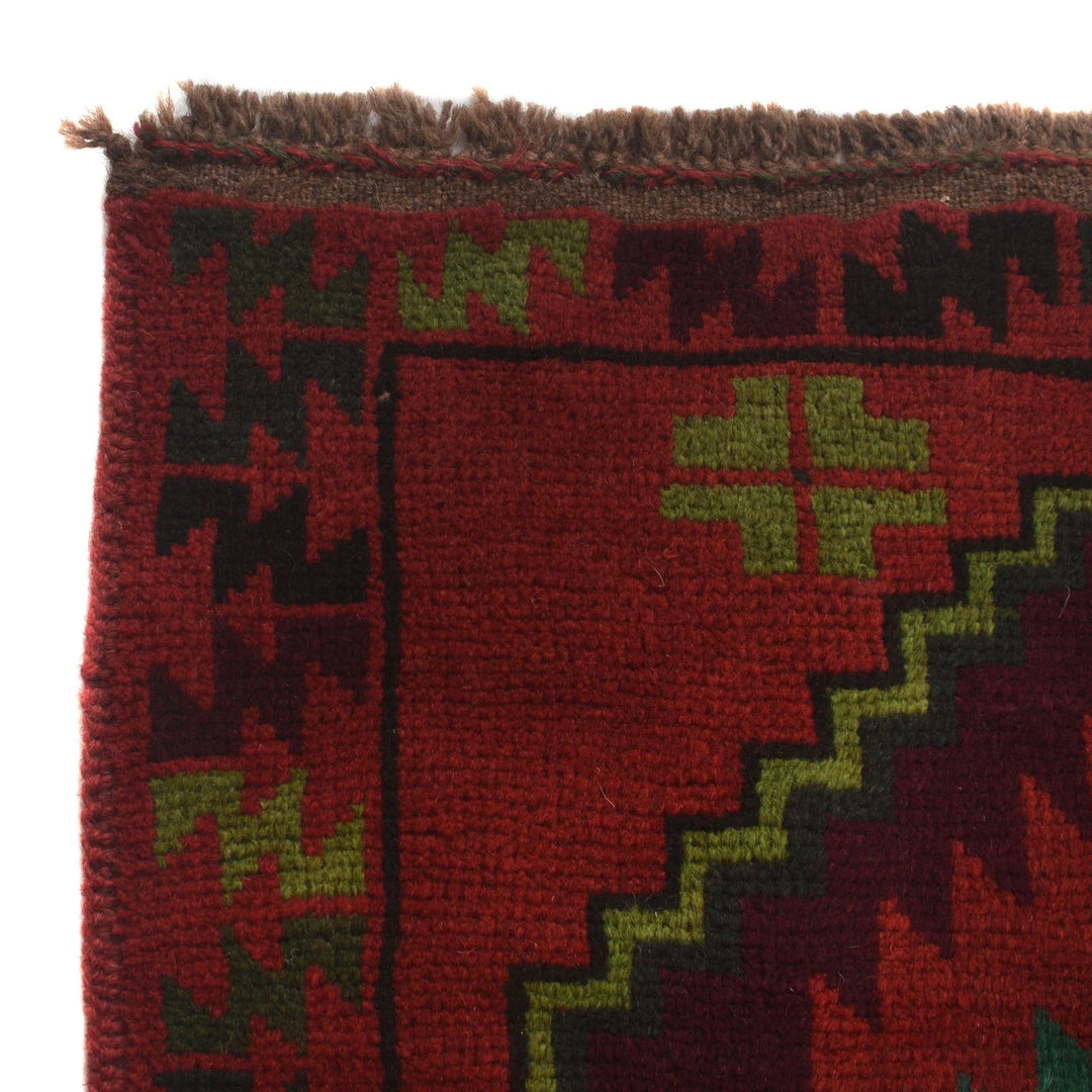 Afghan Baluchi Rug 4' 2" x 6' 8" Hand-Knotted | No. AL27819