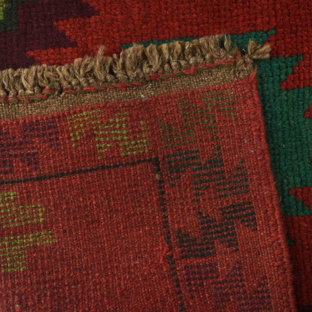 Afghan Baluchi Rug 4' 2" x 6' 8" Hand-Knotted | No. AL27819