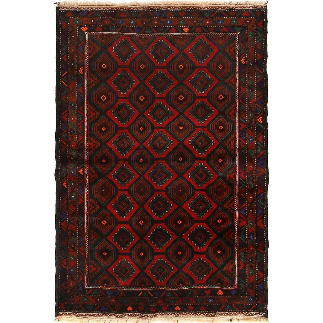 Traditional Baloch Rug 3' 10" x 6' 0" - No. AL28066
