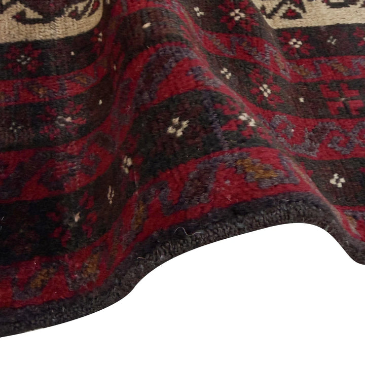 Afghan Prayer Rug 3' 2" x 4' 6" Hand-Knotted | No. AL28072