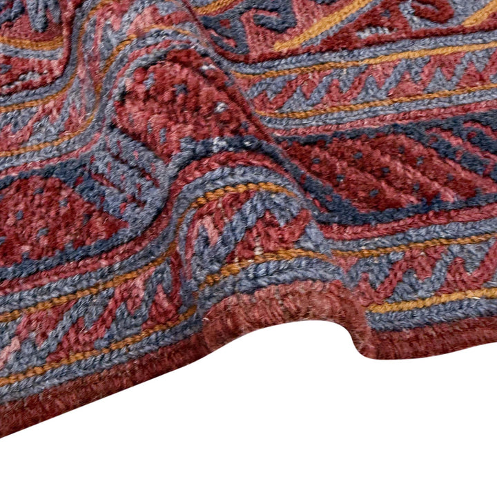 Multicolor Afghan Mashwani Rug 3' 11" x 4' 1" Hand-Knotted | No. AL28097