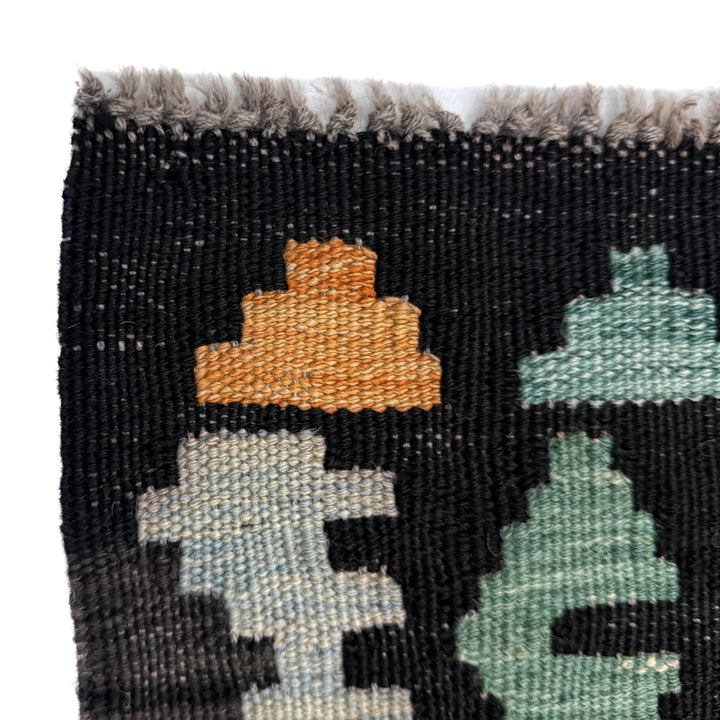 Afghan Vegetable Kilim Rug 2' 8" x 4' 2" Flat-Weave | No. AL281434