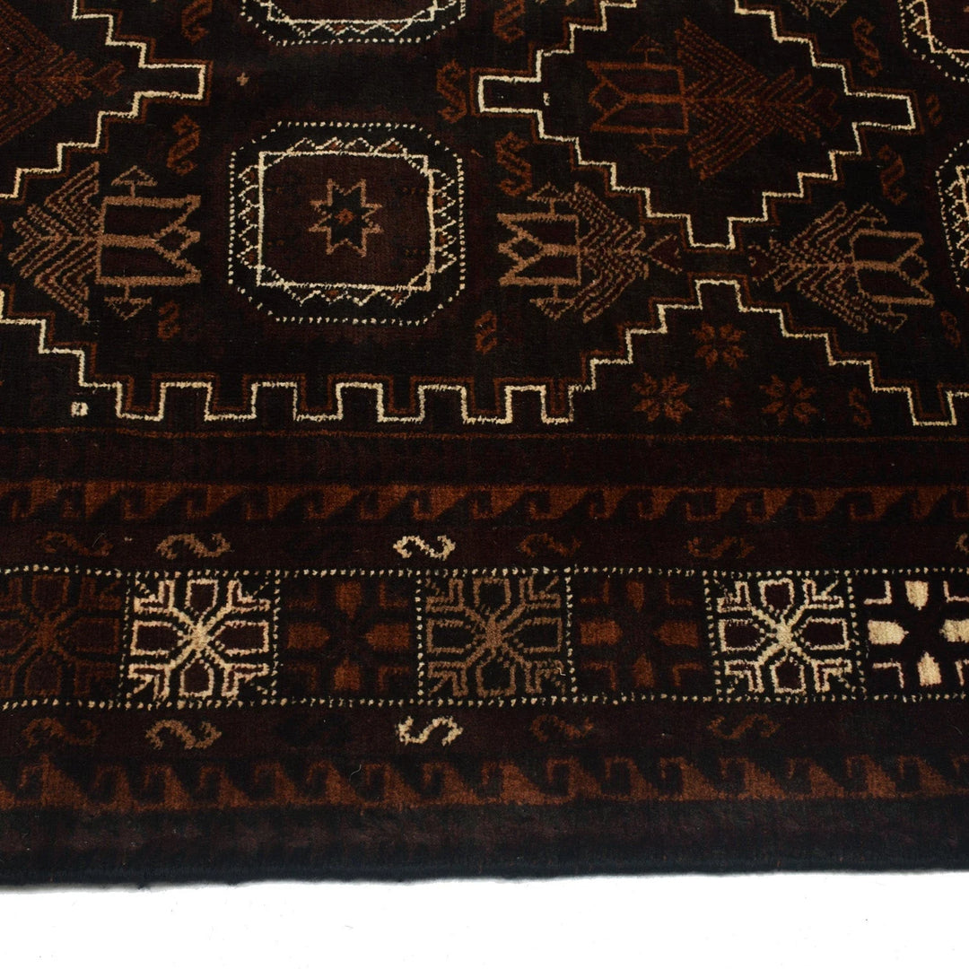 Afghan Baluchi Rug 3' 9" x 6' 4" Hand-Knotted | No. AL28238