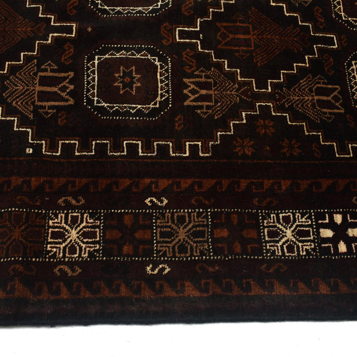 Afghan Baluchi Rug 3' 9" x 6' 4" Hand-Knotted | No. AL28238