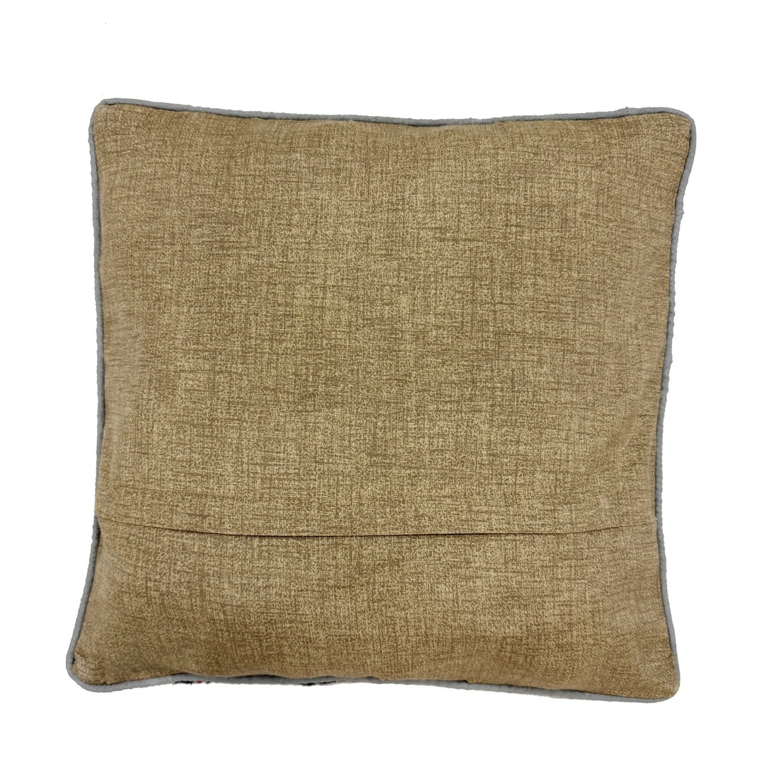 Afghan Turkish Design Kilim Cushion 1' 5" x 1' 5" Flat-Weave | No. AL283313