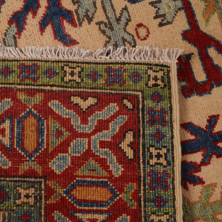Beige Afghan Mamluk Rug 5' 2" x 6' 8" Hand-Knotted | No. AL28331