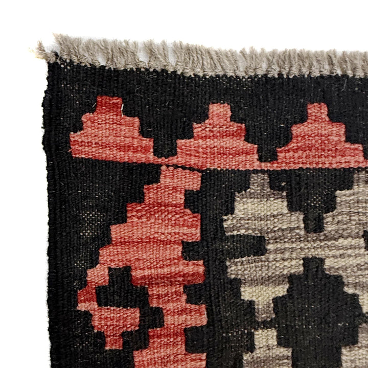 Afghan Vegetable Kilim Rug 6' 8" x 9' 11" Flat-Weave | No. AL284011