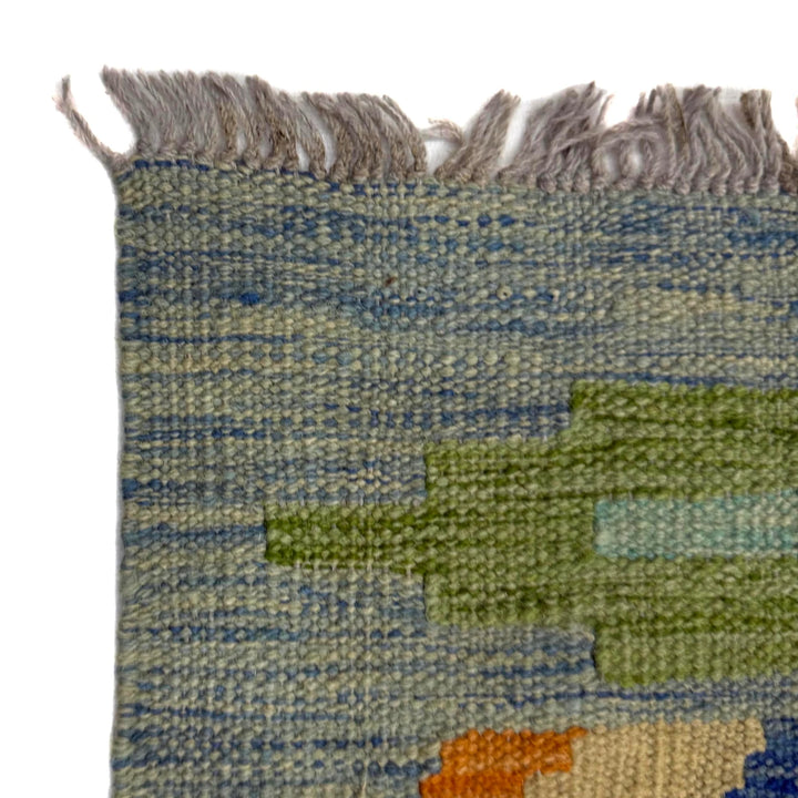 Afghan Vegetable Kilim Rug 5' 10" x 8' 2" Flat-Weave | No. AL285339