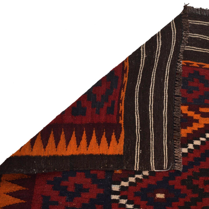 Afghan Kilim Rug 6' 0" x 9' 3" Flat-Weave | No. AL28715