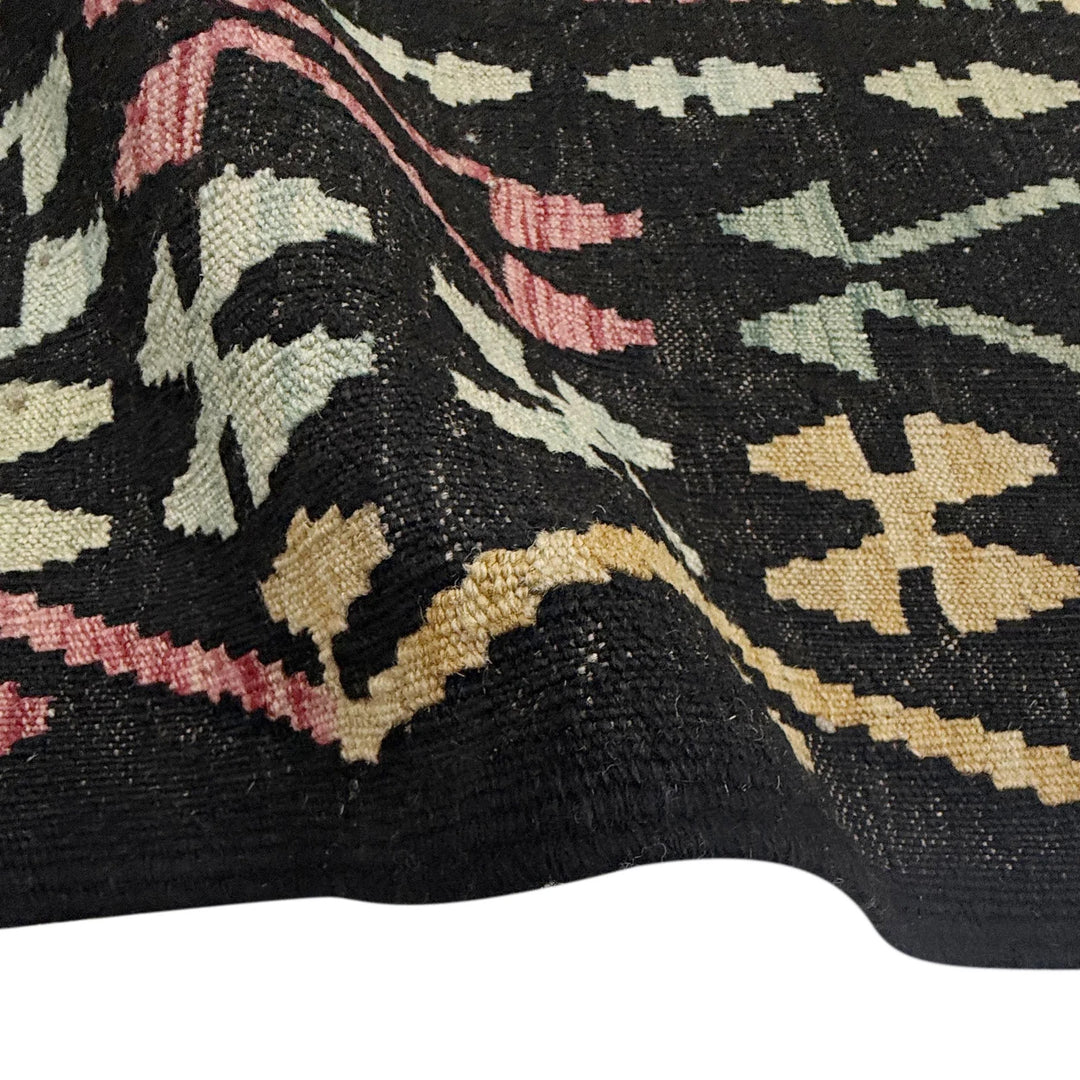 Afghan Vegetable Kilim Rug 6' 7" x 9' 10" Flat-Weave | No. AL287731