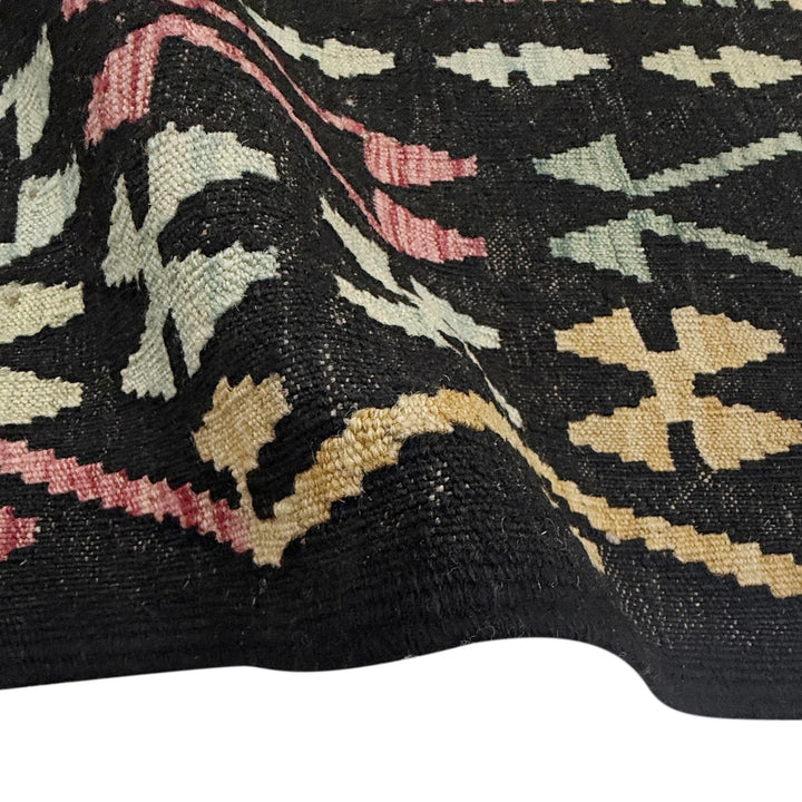 Afghan Vegetable Kilim Rug 6' 7" x 9' 10" Flat-Weave | No. AL287731