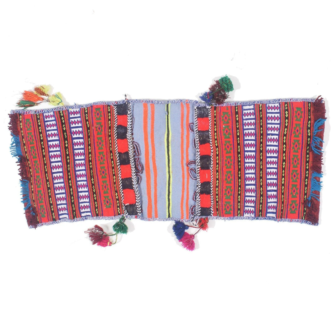 Afghan Saddle Bag Kilim Rug 1' 0" x 2' 7" Flat-Weave | No. AL28778