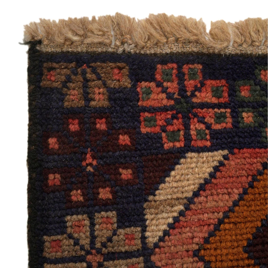 Afghan Baluchi Rug 2' 9" x 4' 6" Hand-Knotted | No. AL28847