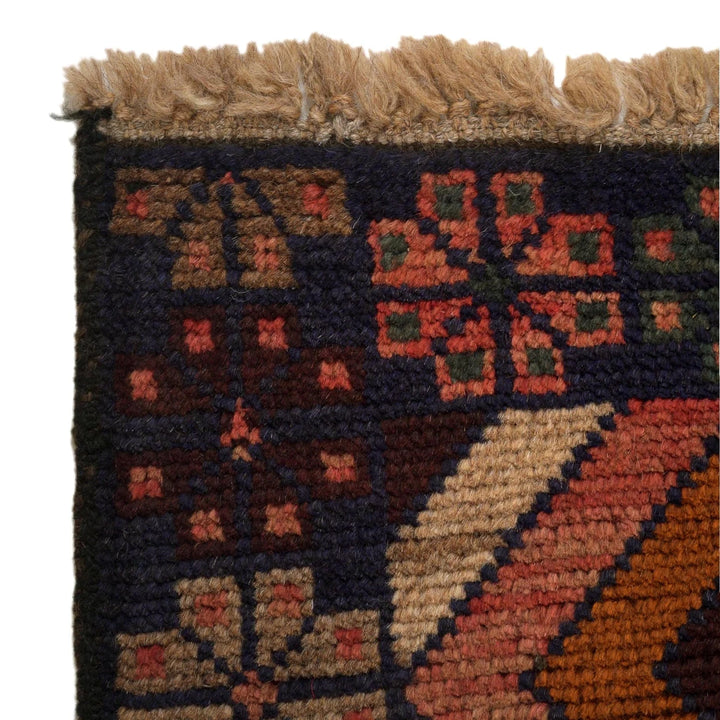 Afghan Baluchi Rug 2' 9" x 4' 6" Hand-Knotted | No. AL28847