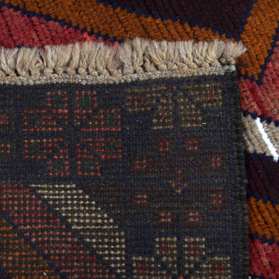 Afghan Baluchi Rug 2' 9" x 4' 6" Hand-Knotted | No. AL28847