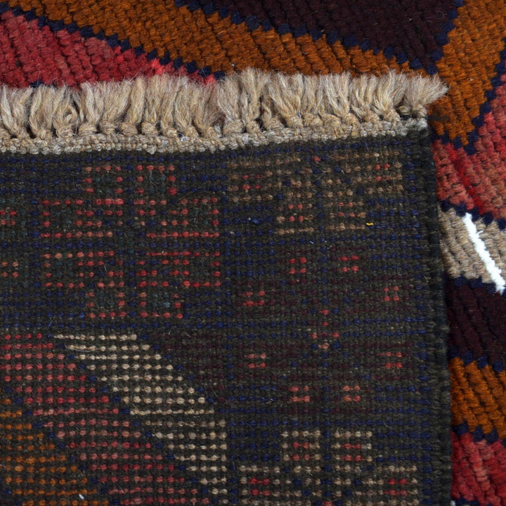 Afghan Baluchi Rug 2' 9" x 4' 6" Hand-Knotted | No. AL28847