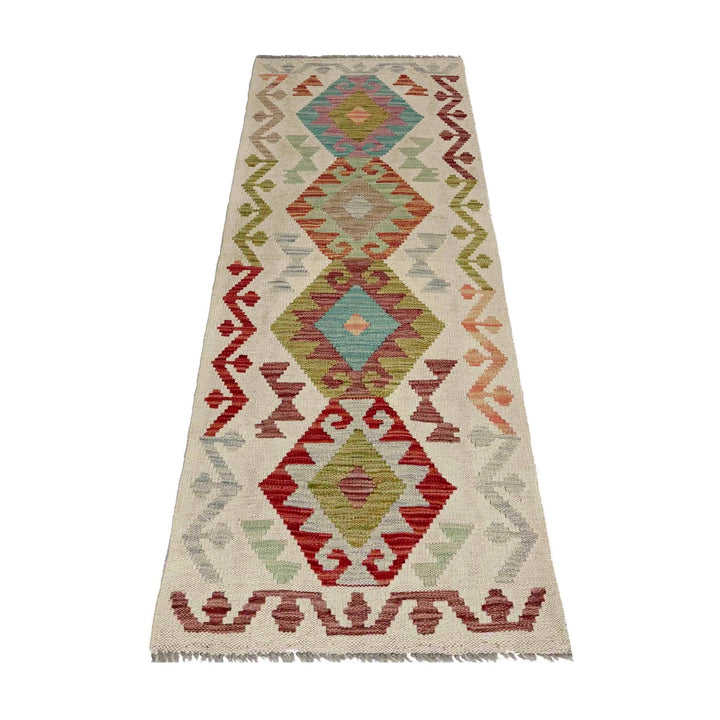 Afghan Vegetable Kilim Rug 2' 0" x 5' 11" Flat-Weave | No. AL288567