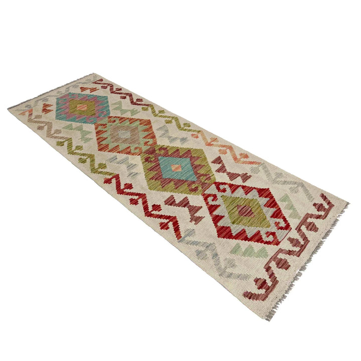 Afghan Vegetable Kilim Rug 2' 0" x 5' 11" Flat-Weave | No. AL288567