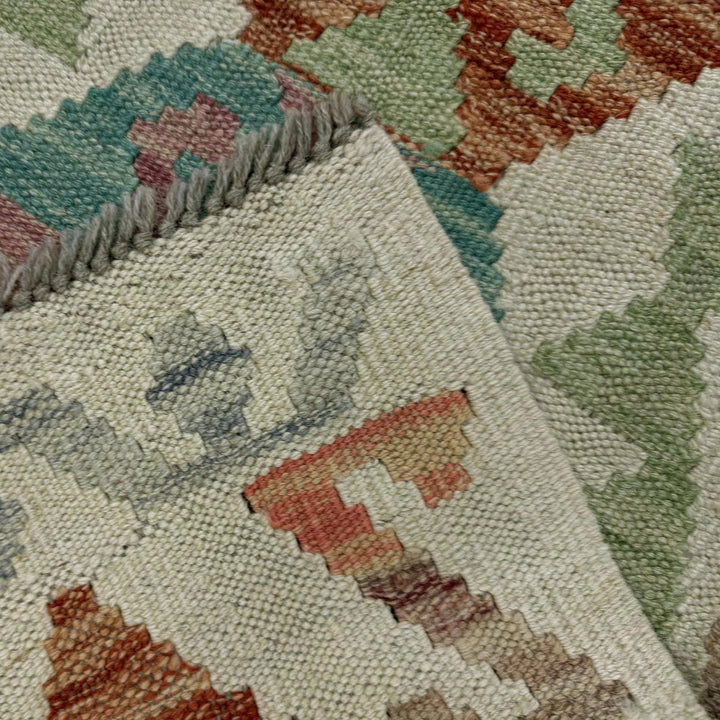 Afghan Vegetable Kilim Rug 2' 0" x 5' 11" Flat-Weave | No. AL288567