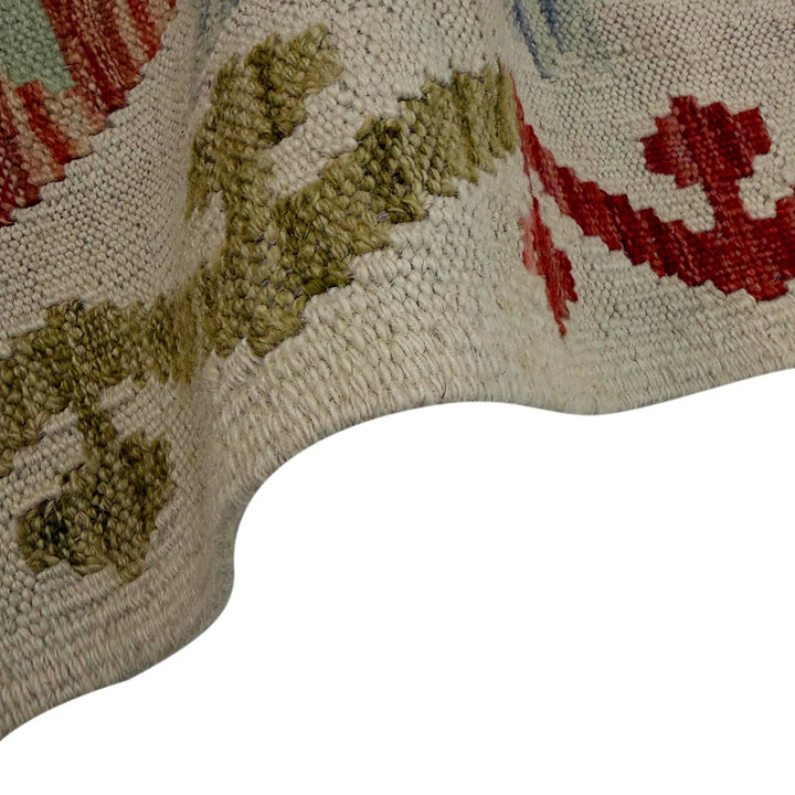 Afghan Vegetable Kilim Rug 2' 0" x 5' 11" Flat-Weave | No. AL288567