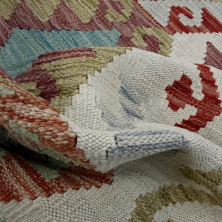 Afghan Vegetable Kilim Rug 2' 0" x 5' 11" Flat-Weave | No. AL288567