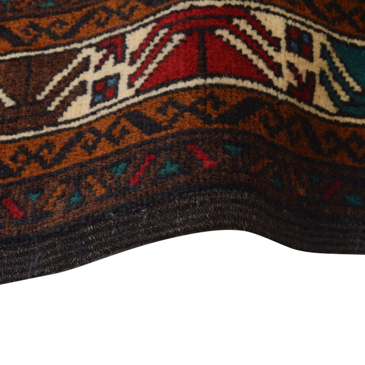 Afghan Baluchi Rug 2' 8" x 4' 8" Hand-Knotted | No. AL28930