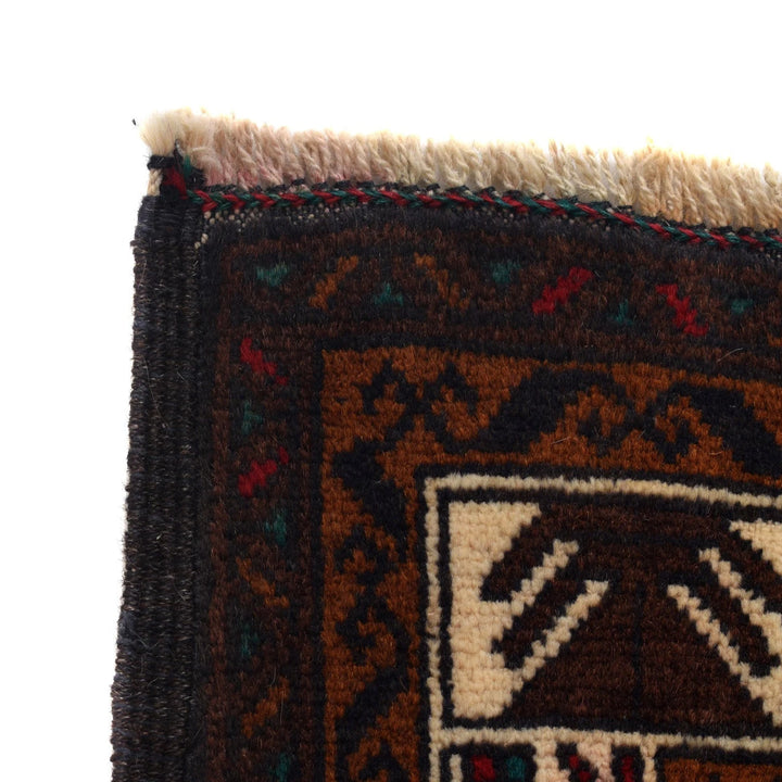 Afghan Baluchi Rug 2' 8" x 4' 8" Hand-Knotted | No. AL28930